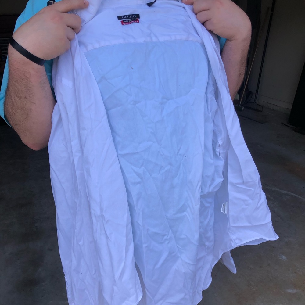 Mens white dress shirt